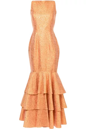 Bambah Vestido de fiesta con volantes