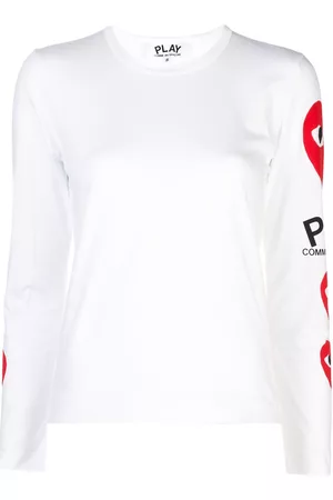 Comme des Garçons Sudadera con logo y corazón