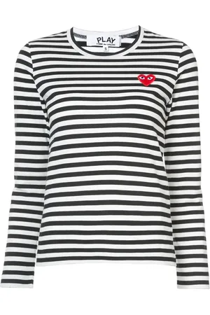 Comme des Garçons Camiseta a rayas de manga larga