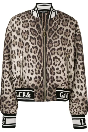 Dolce & Gabbana Chaqueta bomber con motivo de leopardo
