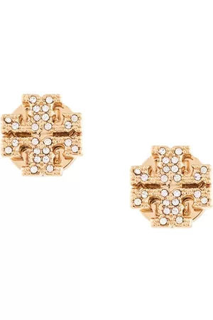 Tory Burch Pendientes Kira con aplique en pavé