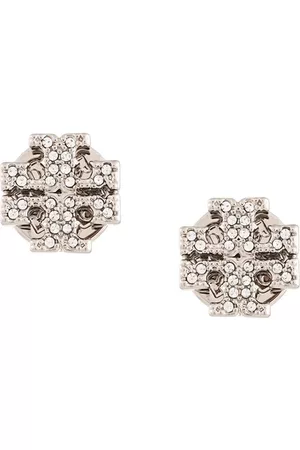 Tory Burch Pendientes Kira con aplique en pavé