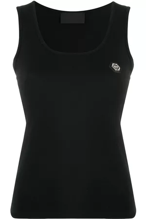 Philipp Plein Top de tirantes con logo