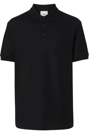 Burberry Polo de piqué con monograma