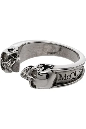 Alexander McQueen Anillo Twin con calavera