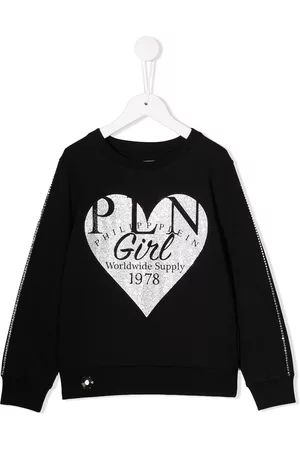 Philipp Plein Sudadera con estampado de corazón