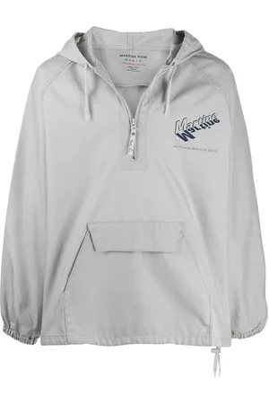 MARTINE ROSE Cortavientos con cuello con cremallera