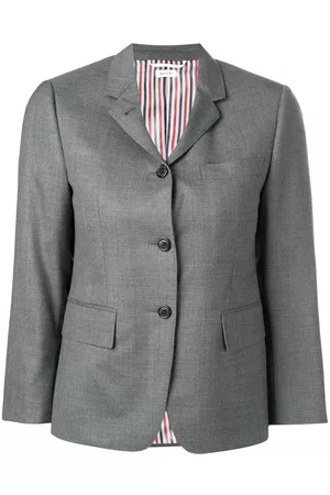 Thom Browne Chaqueta de lana súper 120 con hombros estrechos