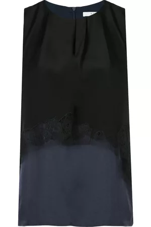 tibi Blusa sin mangas en patchwork
