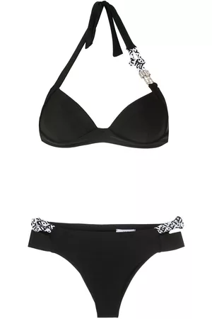 AMIR SLAMA Bikini tipo balconette con detalles de cuerdas