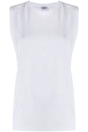 Brunello Cucinelli Top básico de tirantes