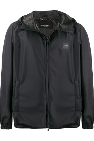 Dolce & Gabbana Chaqueta con capucha y placa del logo