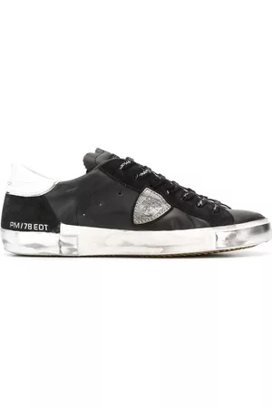 Philippe model Zapatillas bajas con efecto envejecido
