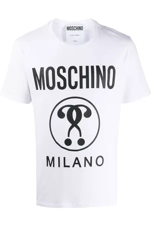 Moschino Camiseta con motivo de signos de interrogación y logo