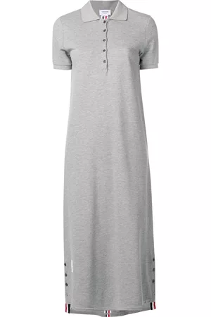 Thom Browne Vestido largo estilo polo
