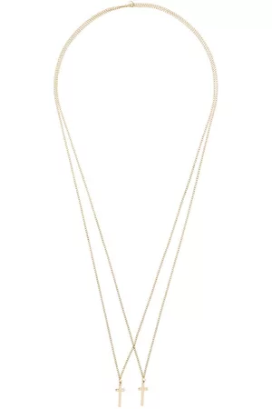 Dsquared2 Collar doble con cruces colgantes