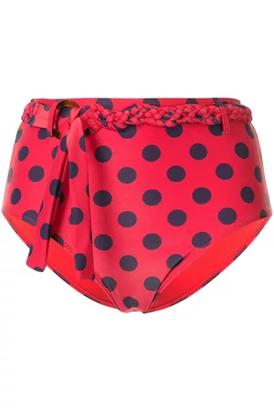Duskii Bragas de bikini Cerise de talle alto