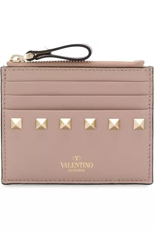VALENTINO GARAVANI Tarjetero Rockstud con cremallera