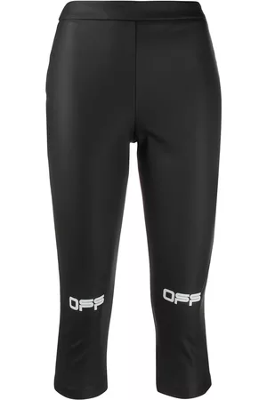 OFF-WHITE Pantalones capri con logo