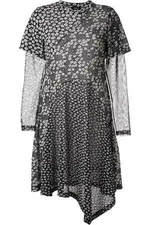 GOEN.J Vestido asimétrico con motivo floral