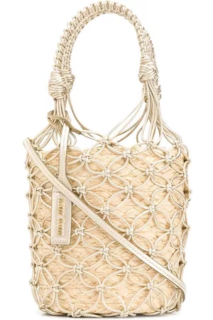 Miu Miu Bolso bombonera con diseño tejido