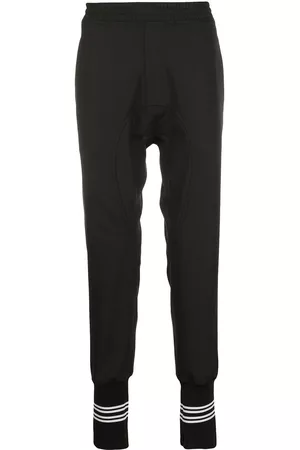 Neil Barrett Pantalones de chándal de canalé con rayas dobles