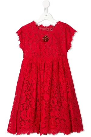 Dolce & Gabbana Vestido con encaje floral