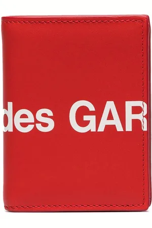 Comme des Garçons Cartera plegable con logo estampado