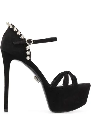 Philipp Plein Sandalias con aplique de tachuelas y plataforma
