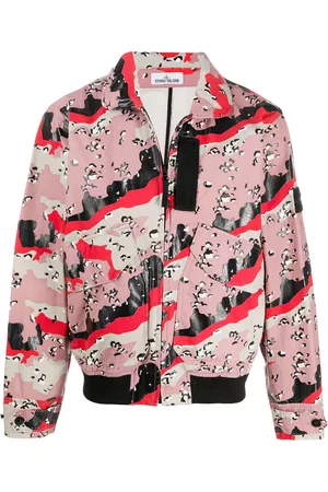 Stone Island Chaqueta con estampado abstracto