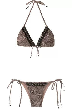 AMIR SLAMA Bikini triangular con detalles