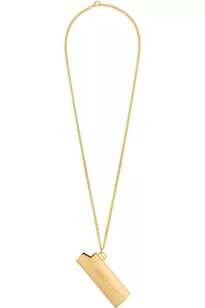 AMBUSH Collar con colgante de funda de mechero y logo