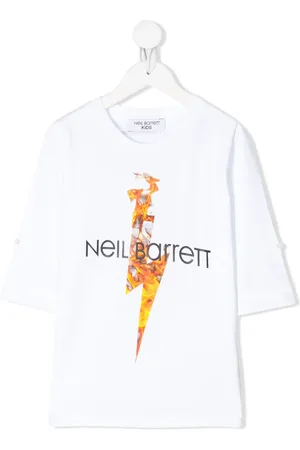 Neil Barrett Camiseta con estampado de llamas