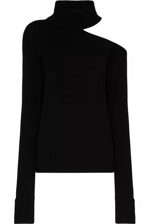 Paige Jersey Raundi con cuello alto y hombros descubiertos