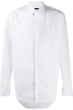 Giorgio Armani Camisa con pechera plisada formal