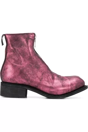 GUIDI Botines metalizados