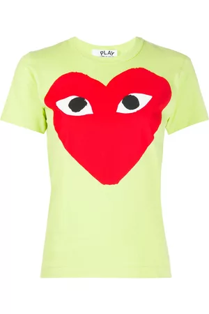 Comme des Garçons Camiseta con estampado de corazón