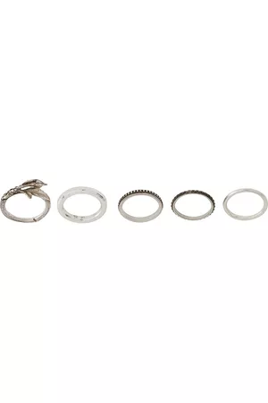 WERKSTATT:MÜNCHEN Set de 5 anillos Rosebud