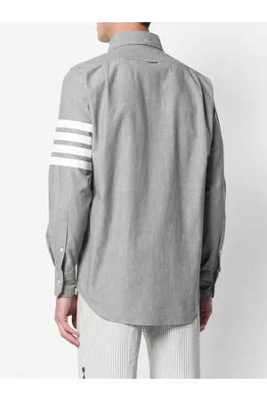 Thom Browne 4-Bar Straight-Fit Chambray Shirt