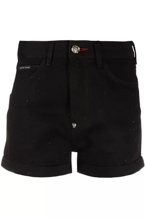 Philipp Plein Hot pants con cristales