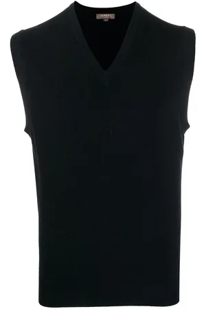N.PEAL Top de cachemira con cuello en V