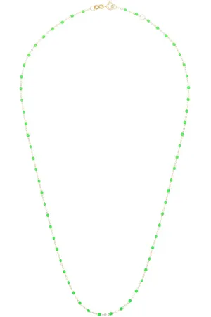 GIGI CLOZEAU Collar con cuentas fluorescentes en oro amarillo de 18kt