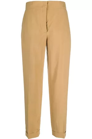 Salvatore Ferragamo Pantalones rectos de talle alto