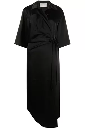 Nanushka Vestido con diseño cruzado
