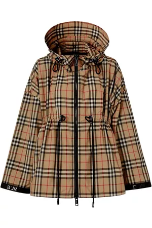 Burberry Chaqueta con capucha y motivo Vintage Check