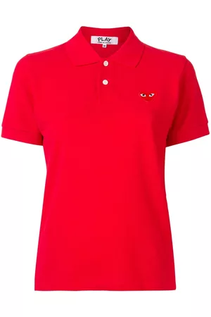Comme des Garçons Polo de piqué con logo