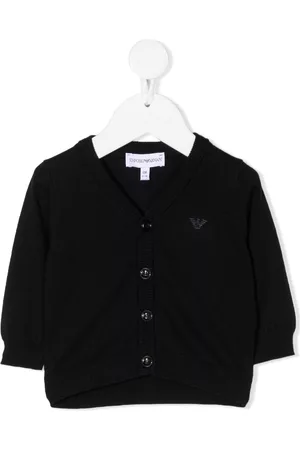 Emporio Armani Cárdigan con logo en relieve