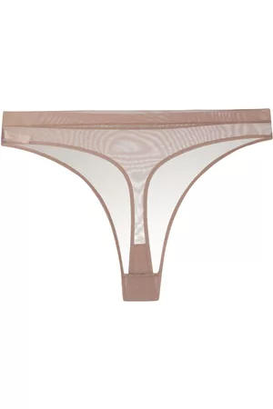 MAISON CLOSE Tanga de malla