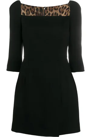 Dolce & Gabbana Vestido corto con cuello cuadrado