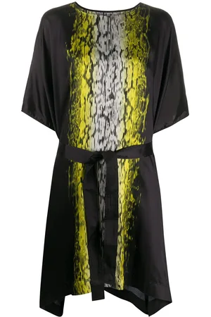 Rick Owens Vestido midi estilo camiseta estampado
